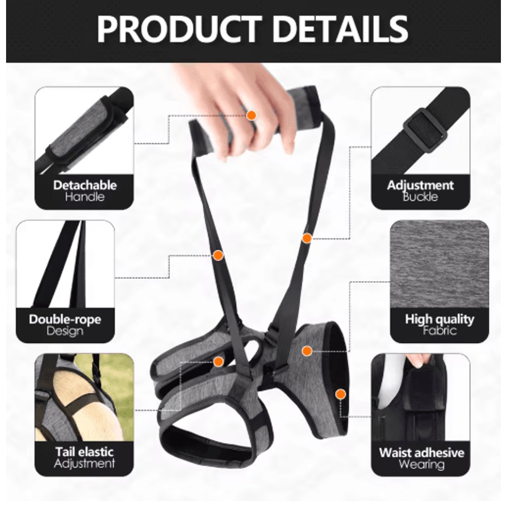 Adjustable Dog Lift Harness For Back Leg Support Walking Assistance 6