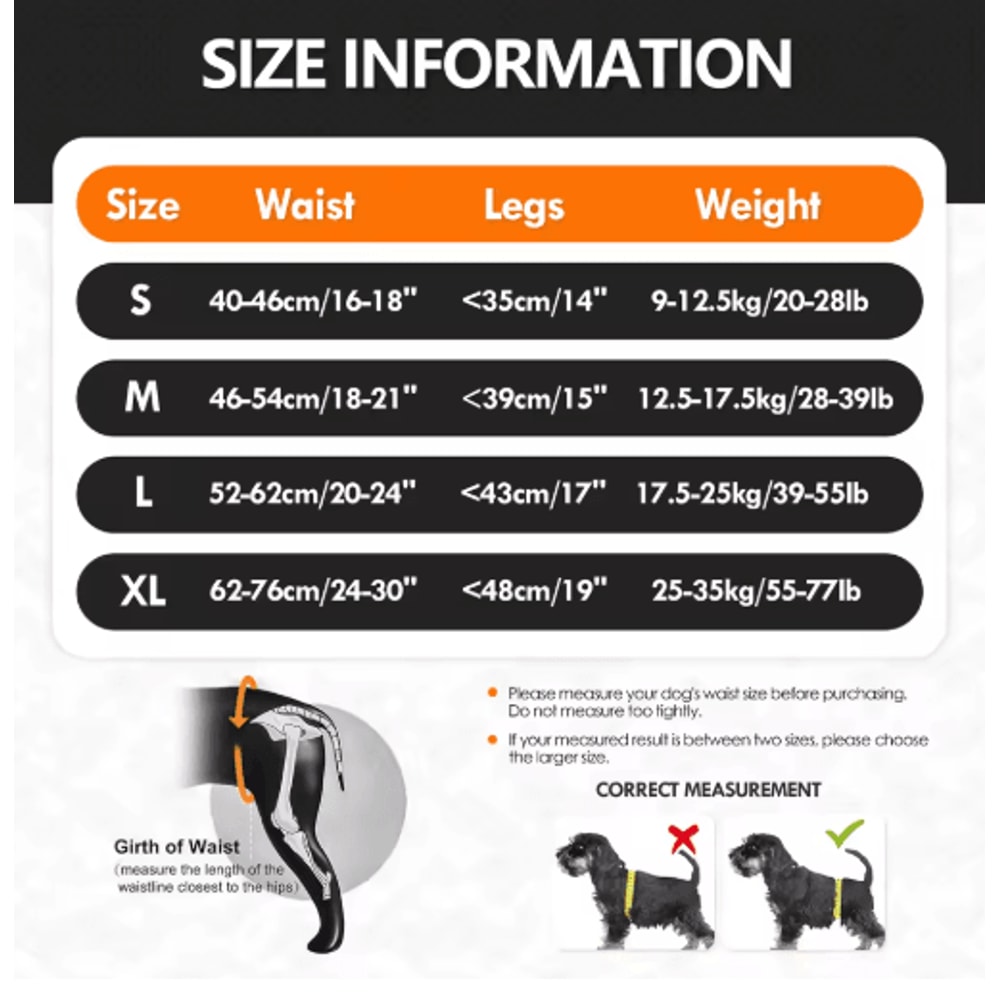 Adjustable Dog Lift Harness For Back Leg Support Walking Assistance 7