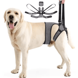 adjustable dog lift harness for back leg support & walking assistance