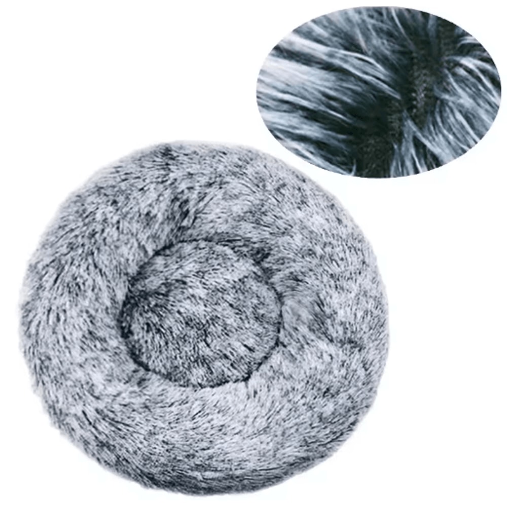 Super Soft Round Pet Bed For Dogs Cats Warm Plush Sleeping Bed 2