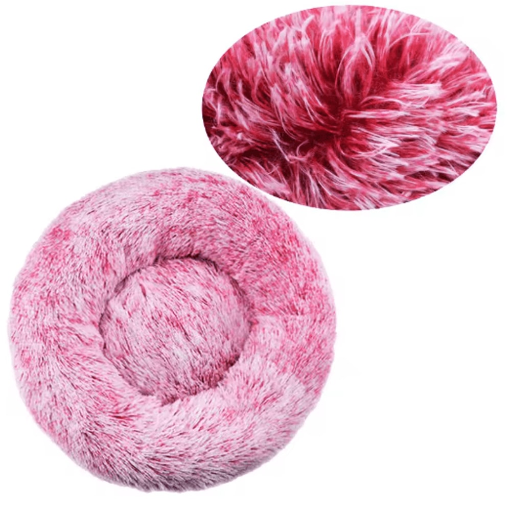 Super Soft Round Pet Bed For Dogs Cats Warm Plush Sleeping Bed 3
