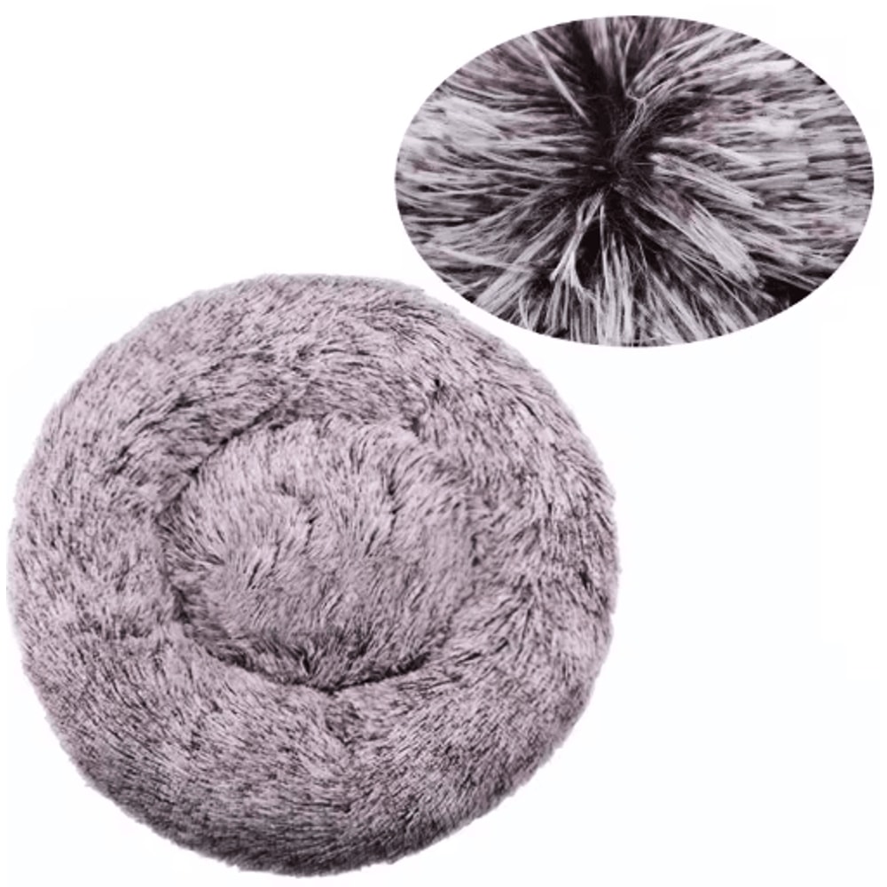 Super Soft Round Pet Bed For Dogs Cats Warm Plush Sleeping Bed 9