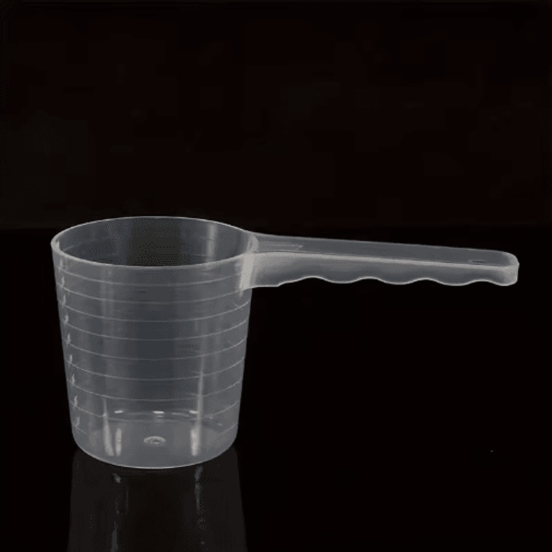 5PCS Transparent Pet Measuring Scoop Set With Scale 100ml Feeding Spoons 1