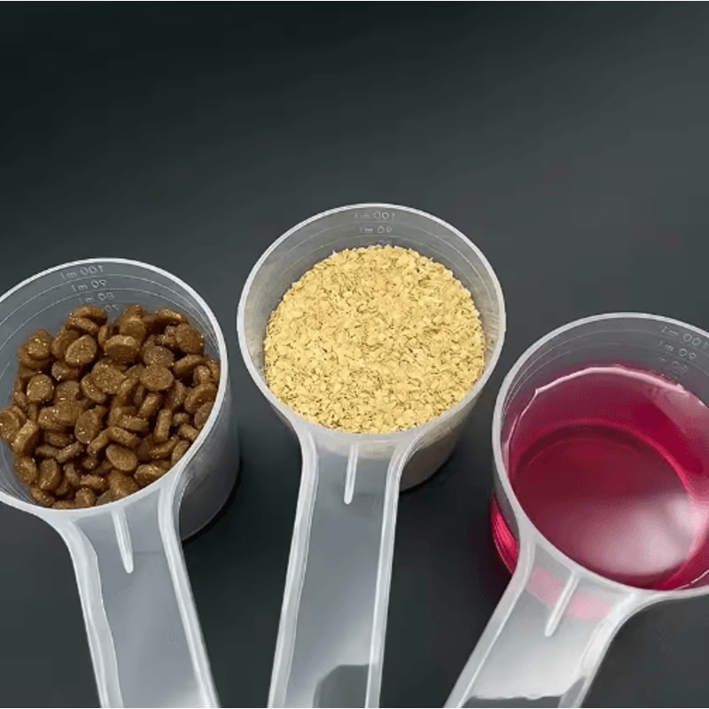 5PCS Transparent Pet Measuring Scoop Set With Scale 100ml Feeding Spoons 3