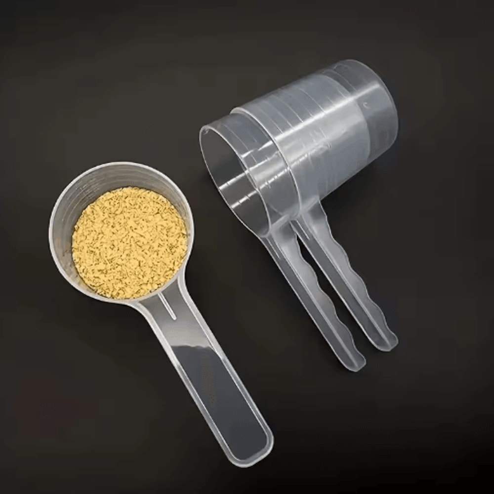 5PCS Transparent Pet Measuring Scoop Set With Scale 100ml Feeding Spoons 4