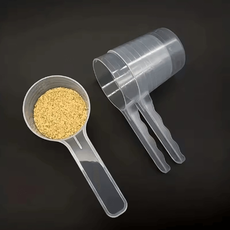 5PCS Transparent Pet Measuring Scoop Set With Scale 100ml Feeding Spoons 4
