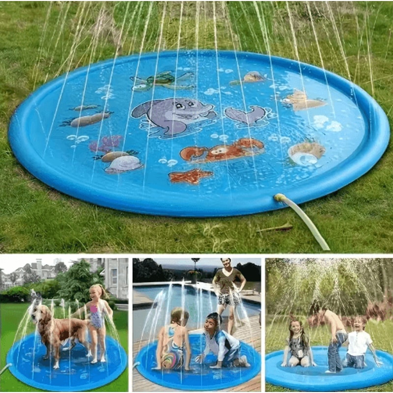 HeavyDuty Outdoor Pet Bath Cooling Splash Basin For Dogs 5