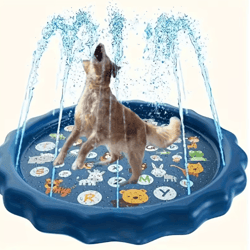 heavy-duty outdoor pet bath & cooling splash basin for dogs