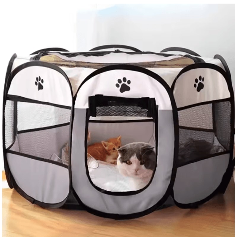 Portable Foldable Pet Playpen Tent For Dogs Cats 0