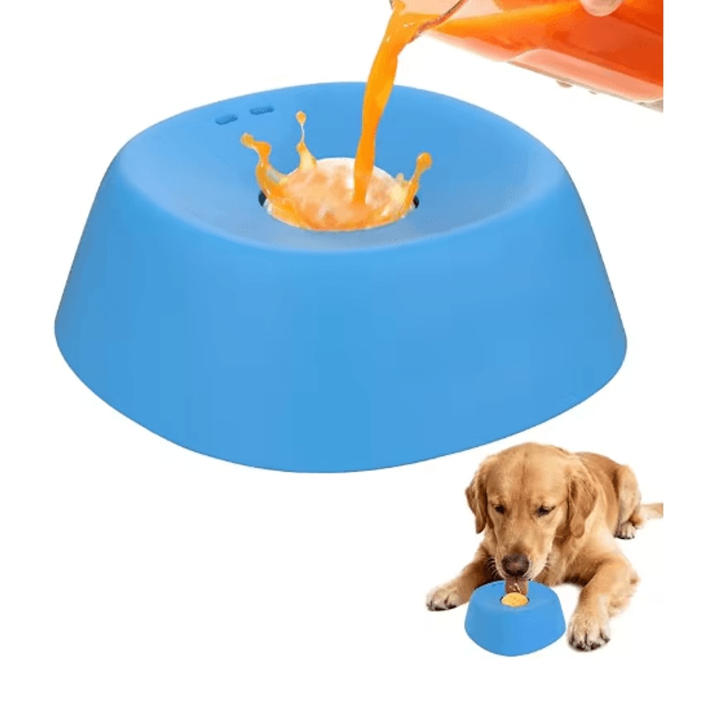 AntiChoking Slow Feeder Dog Bowl With Lick Mat Design 2