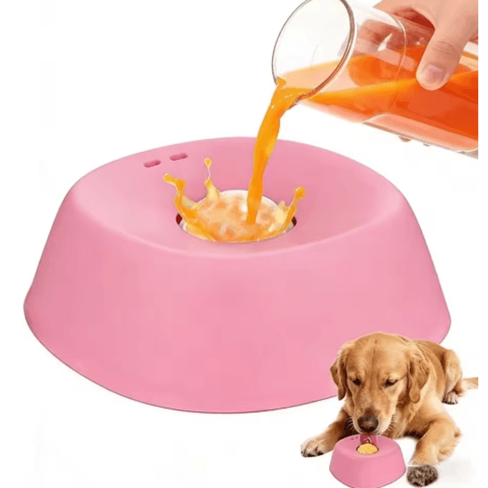 AntiChoking Slow Feeder Dog Bowl With Lick Mat Design 4