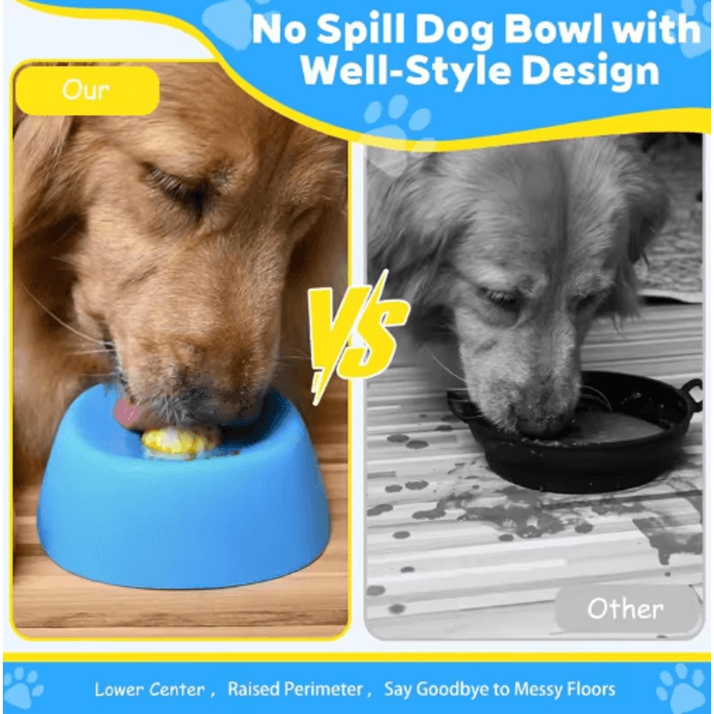 AntiChoking Slow Feeder Dog Bowl With Lick Mat Design 0