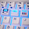 K04 Retro Transparent Game Console Keycap Set For Mechanical Keyboards 0