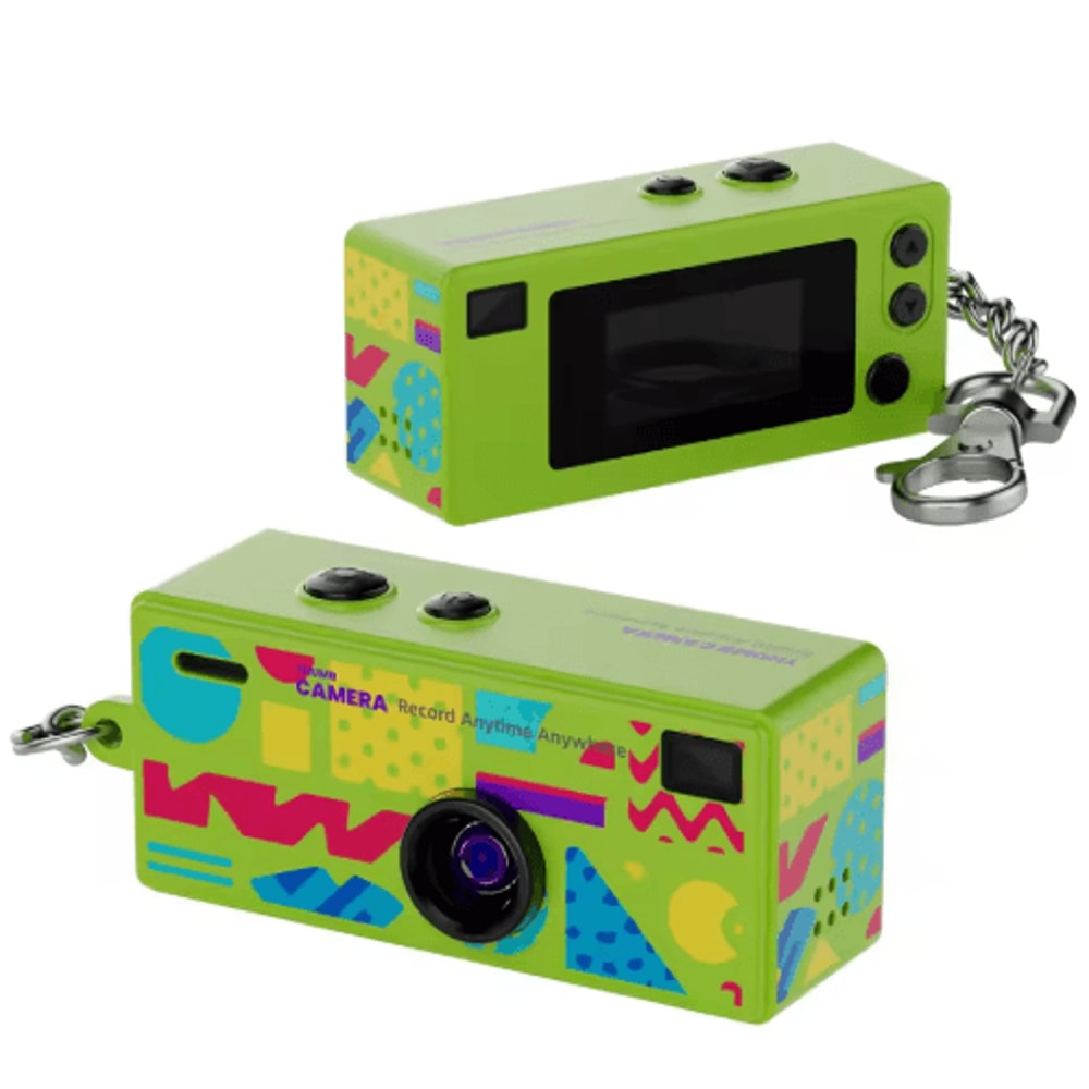 Retro 1984 Mini Thumb Camera Keychain Portable CCD Digital Camera 2