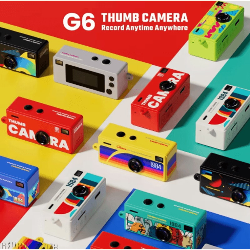 Retro 1984 Mini Thumb Camera Keychain Portable CCD Digital Camera 10