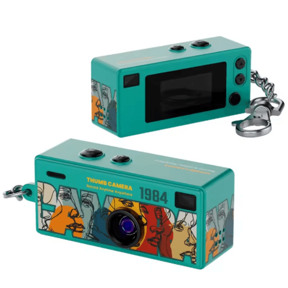 Retro 1984 Mini Thumb Camera Keychain Portable CCD Digital Camera 3