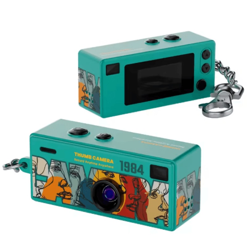 Retro 1984 Mini Thumb Camera Keychain Portable CCD Digital Camera 3