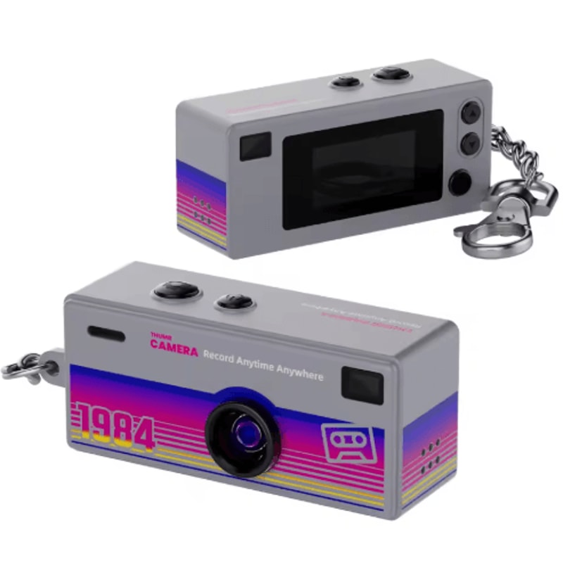 Retro 1984 Mini Thumb Camera Keychain Portable CCD Digital Camera 5