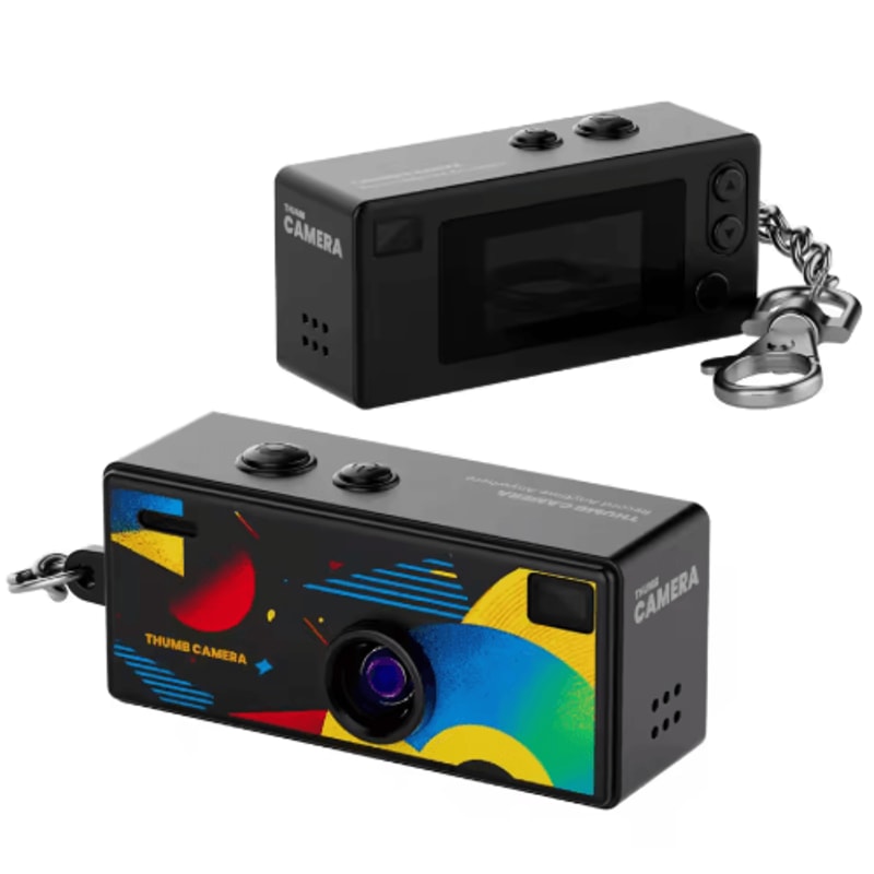 Retro 1984 Mini Thumb Camera Keychain Portable CCD Digital Camera 6