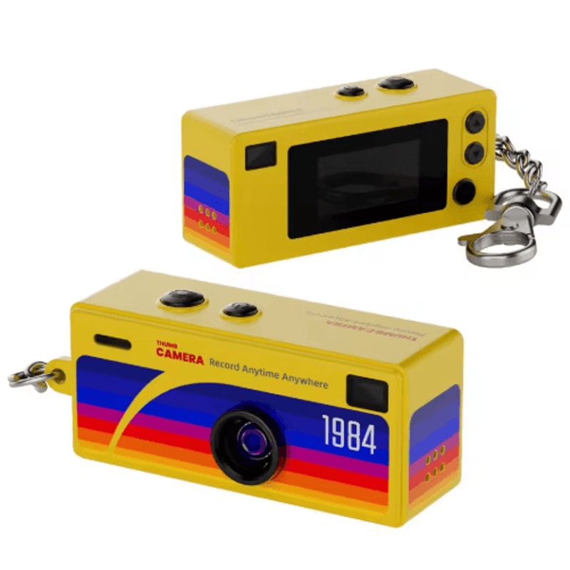Retro 1984 Mini Thumb Camera Keychain Portable CCD Digital Camera 9