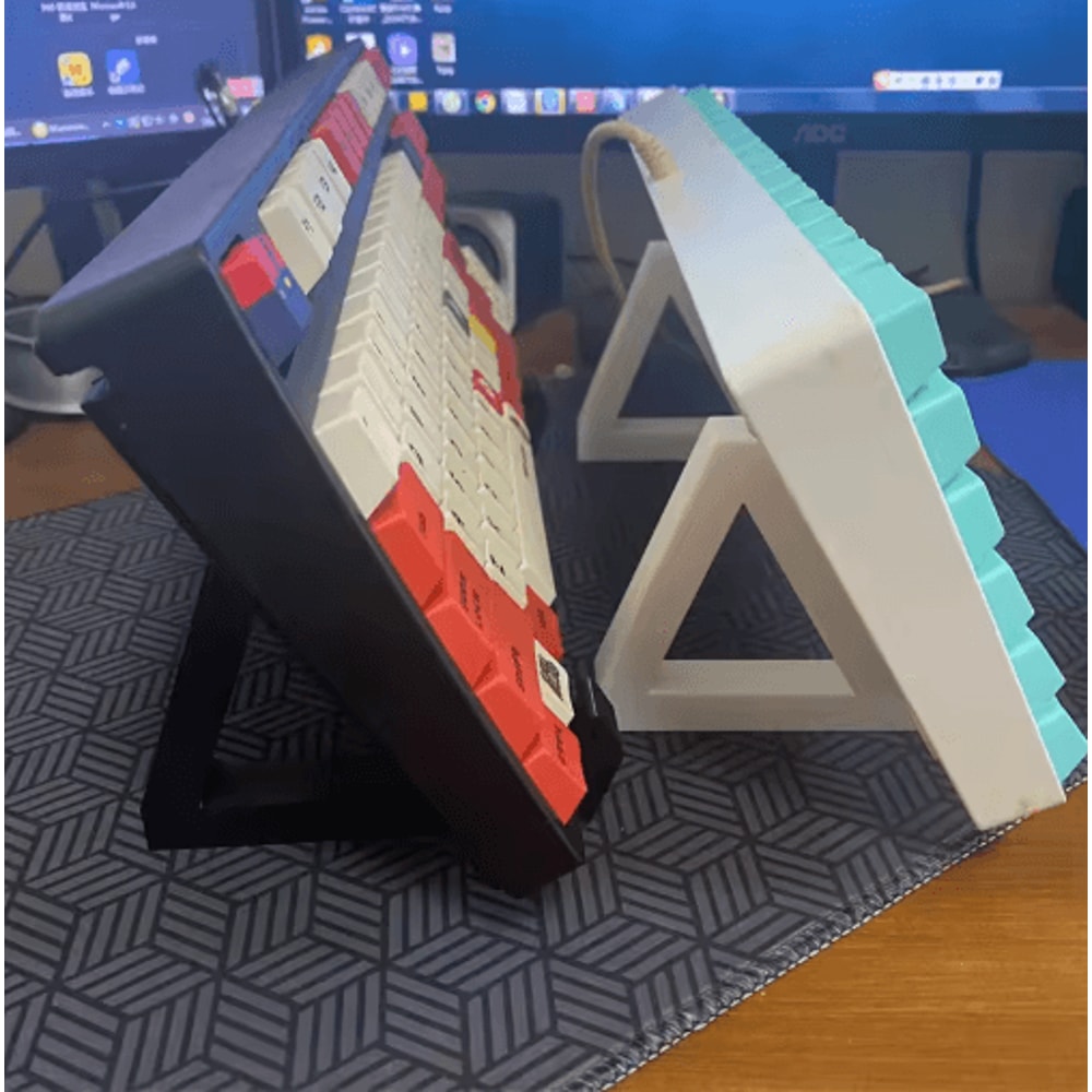 3D Printed Mechanical Keyboard Laptop Display Rack 9