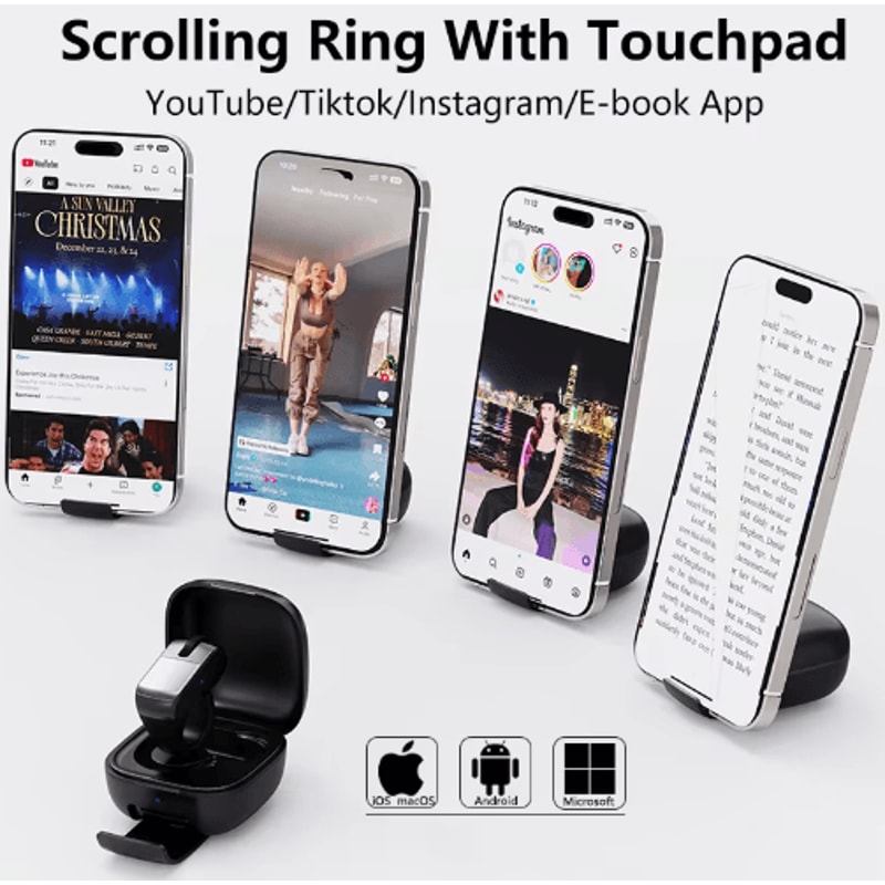 Mini Ring Bluetooth Mouse Remote Control For Phones And Tablets 4