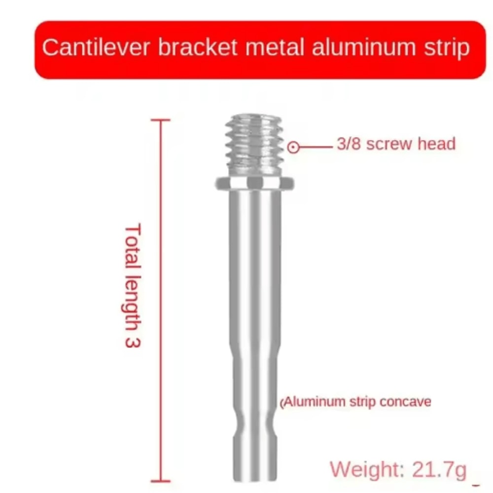 38 To 14 Metal Ball Head Adapter For Microphone Boom Arms 7