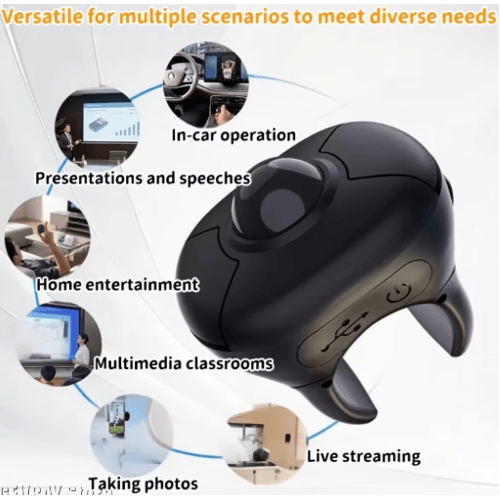Wireless Trackball Ring Mouse With Bluetooth 24G Remote Control 0
