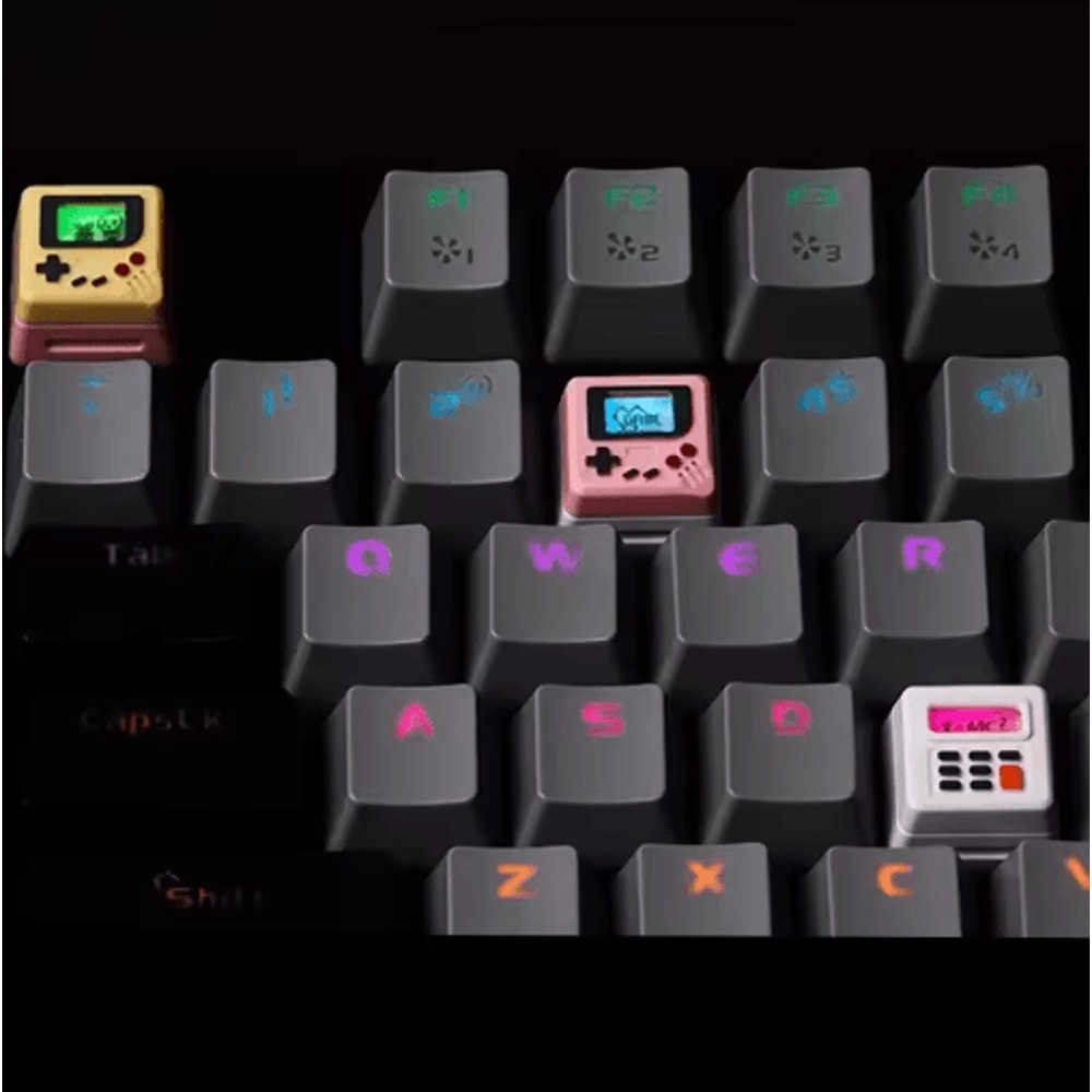 K04 Retro Transparent Game Console Keycap Set For Mechanical Keyboards 7