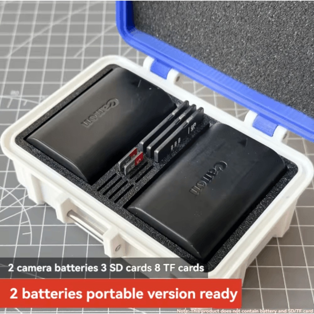 MoistureProof Camera Battery Storage Case For DSLR Mirrorless Cameras 4