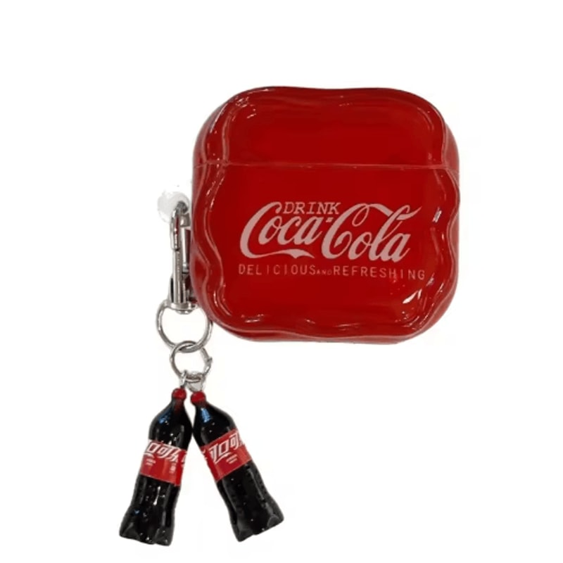 Funny Beverage Bottle AirPods Case With Pendant For AirPods Pro AirPods 1234 2