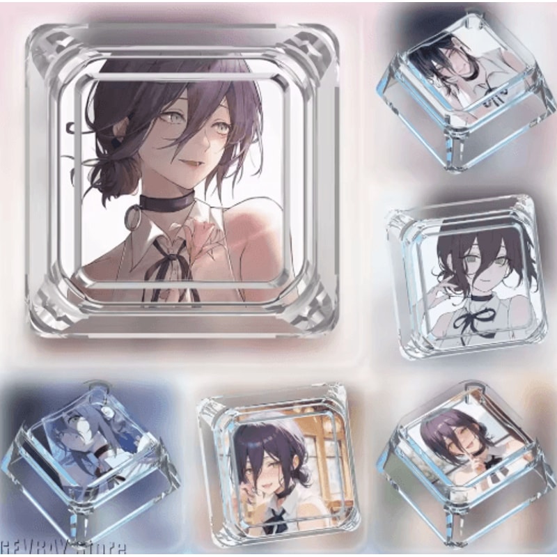 Chainsaw Man Reze Anime Keycap Cute 1U Artisan Mechanical Keyboard Keycap 0