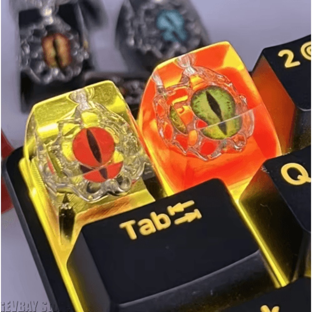 Halloween Evil Eyes Resin Keycaps 3D Artisan Custom Mechanical Keyboard Keycaps 10