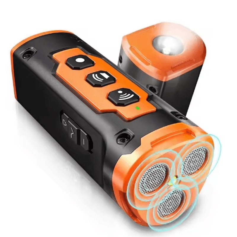 Rechargeable Ultrasonic Dog Repeller Training Device With LED Flashlight 1