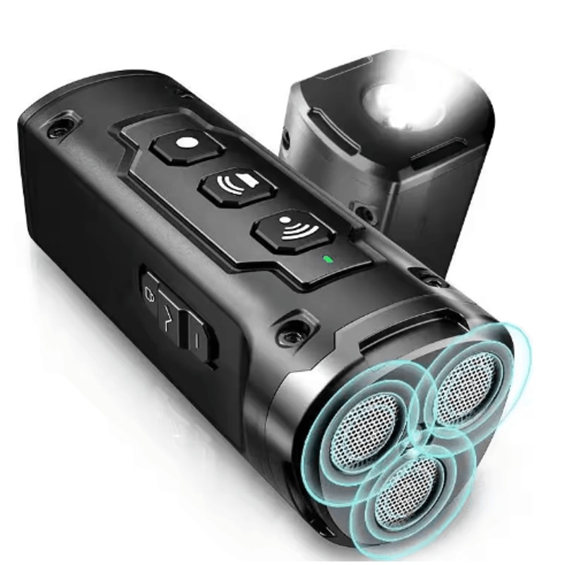 Rechargeable Ultrasonic Dog Repeller Training Device With LED Flashlight 2