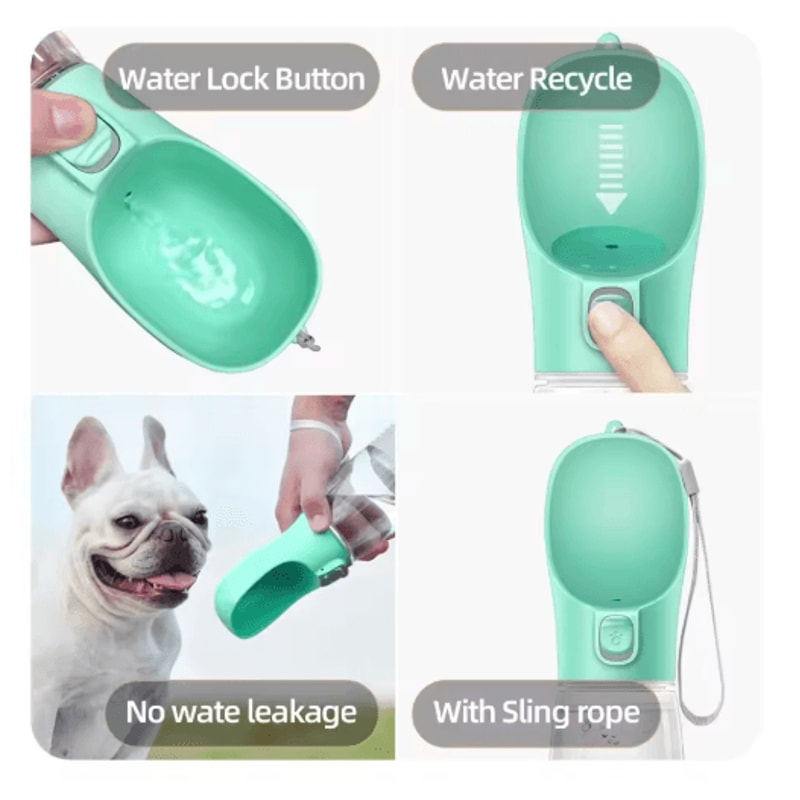 Portable Dog Water Bottle Leakproof Travel Water Dispenser For Dogs Cats 10