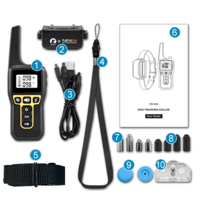 1000M Waterproof Dog Training Collar With Remote Auto Bark Control 8