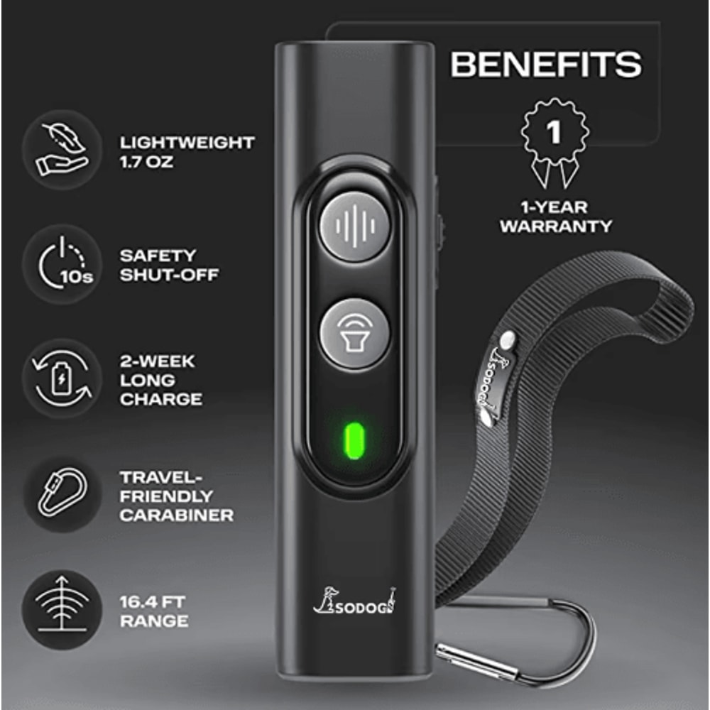 ABQP Ultrasonic Dog Repeller Rechargeable Anti Bark Training Device 7