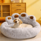Fluffy Winter Dog Bed Warm Plush Pet Sofa Basket For Dogs Cats 8