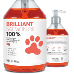 natural salmon fish oil for dogs & cats – omega 3, 6 & 9 pet supplement (200ml)