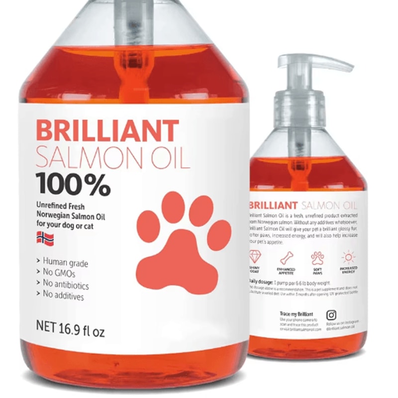 Natural Salmon Fish Oil For Dogs Cats Omega 3 6 9 Pet Supplement 200ml 0