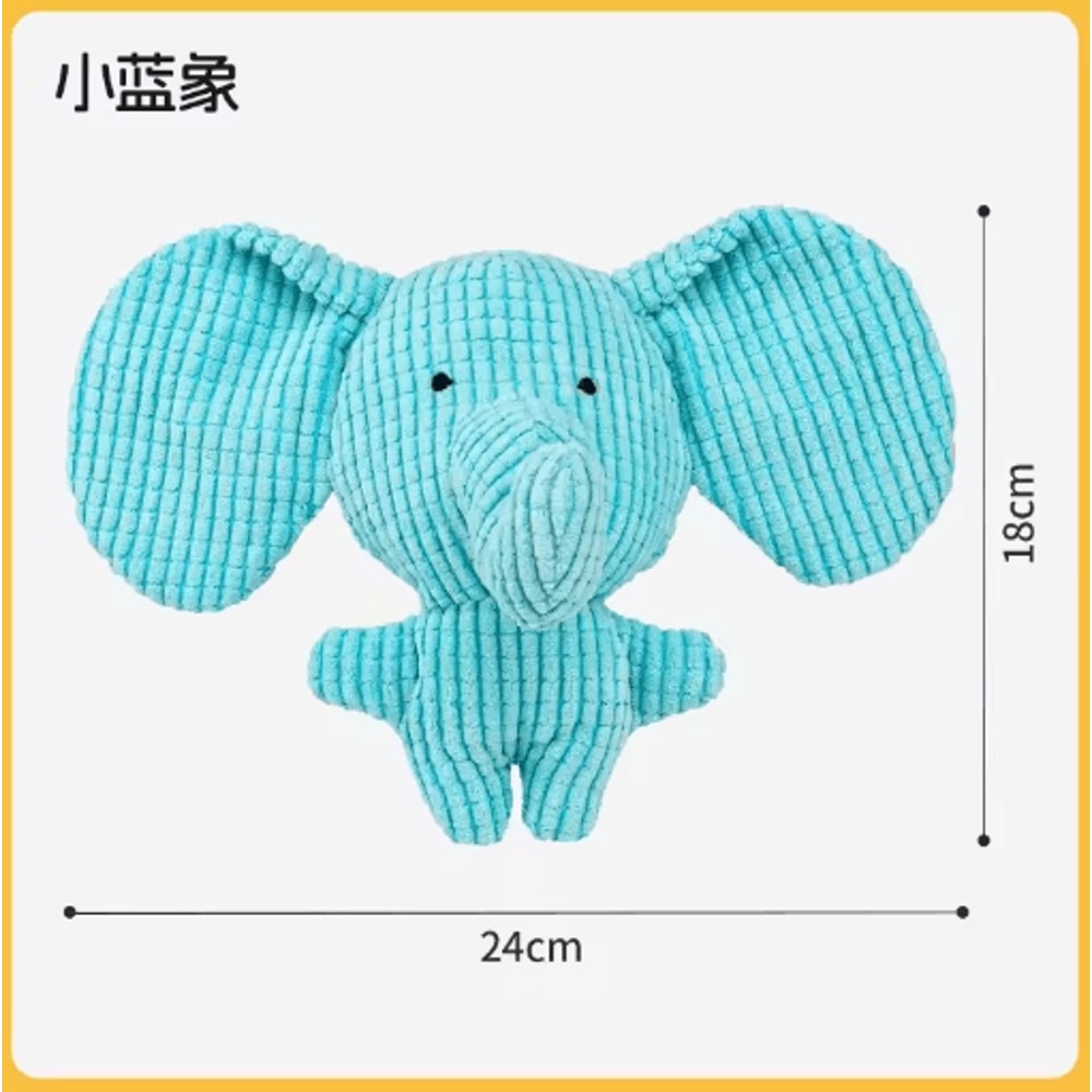 Calming Plush Duck Dog Toy Squeaky Chew Companion For Puppies Dogs 2