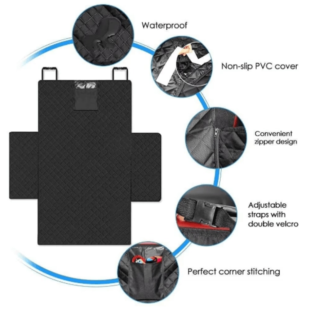 Waterproof Dog Car Seat Cover For SUVs Wear Resistant Pet Travel Protector 3