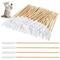 Professional Pet Ear Cleaning Cotton Swabs DoubleSided Bamboo Swabs For Dogs Cats 4