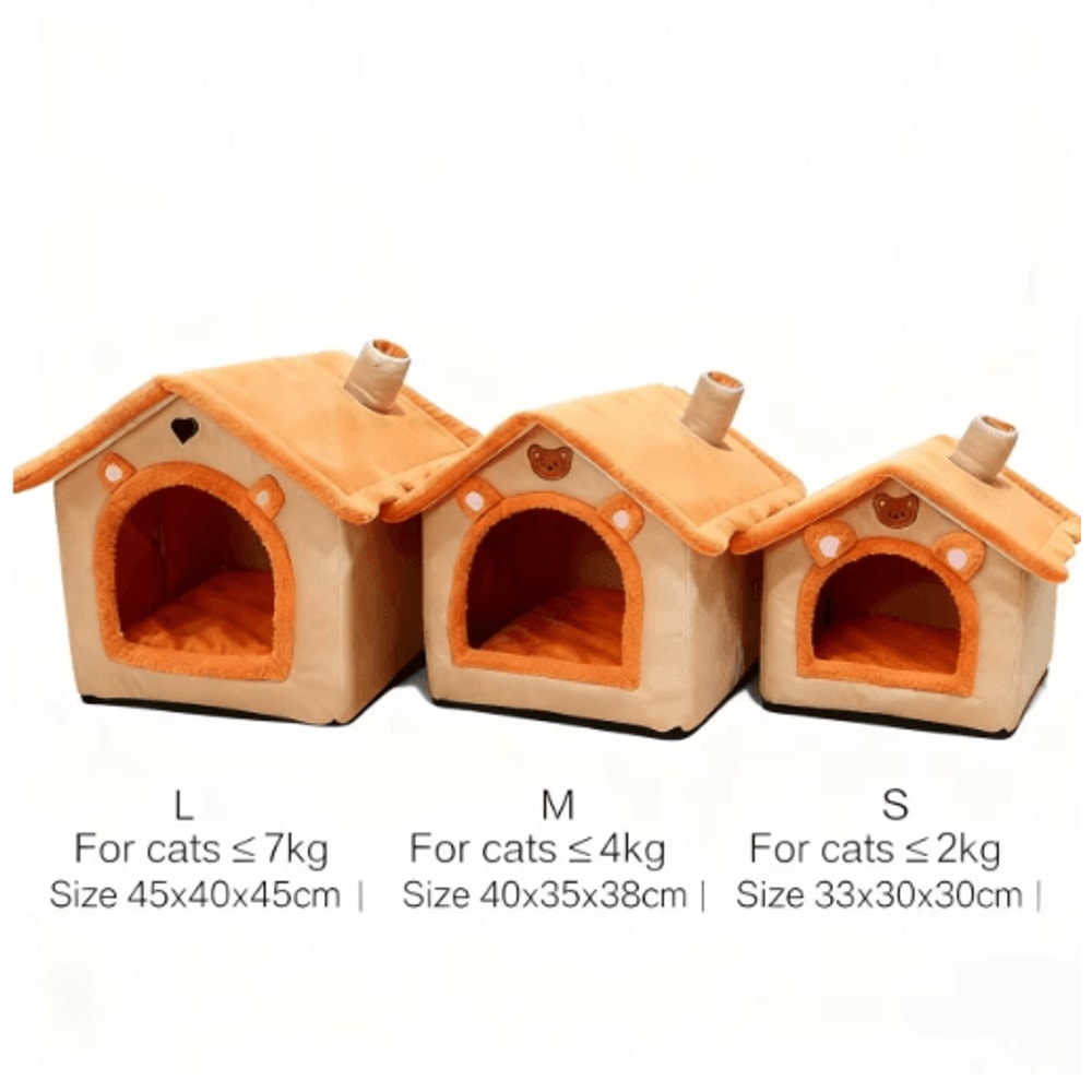 All Season Dog House Bed Warm Removable Washable Pet House For Small Dogs Cats 2