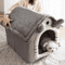 All Season Dog House Bed Warm Removable Washable Pet House For Small Dogs Cats 6