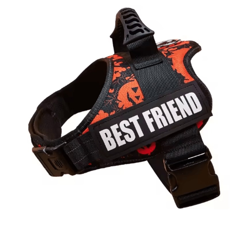 Custom Nylon Dog Harness With Name ID Adjustable Vest Harness For Small Large Dogs 1