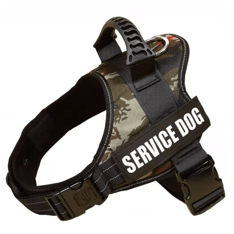 Custom Nylon Dog Harness With Name ID Adjustable Vest Harness For Small Large Dogs 10