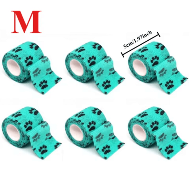 SelfAdhesive Dog Leg Wrap Bandages Protective Paw Leg Support For Walking Dogs 6