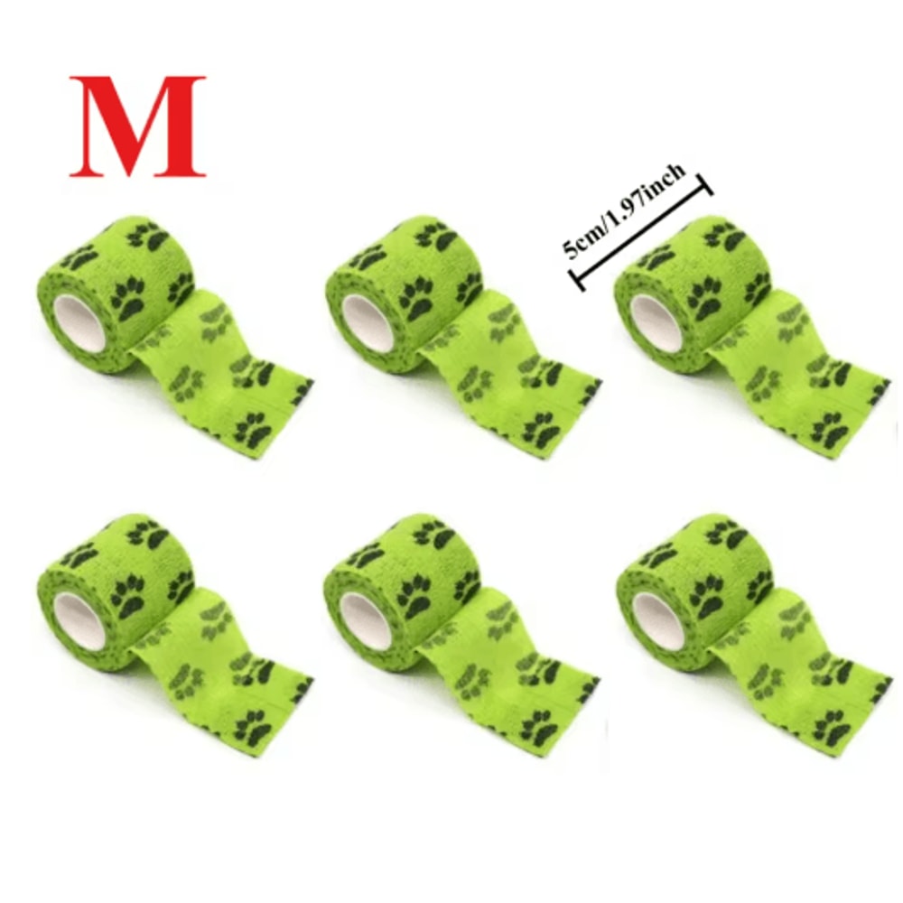 SelfAdhesive Dog Leg Wrap Bandages Protective Paw Leg Support For Walking Dogs 12